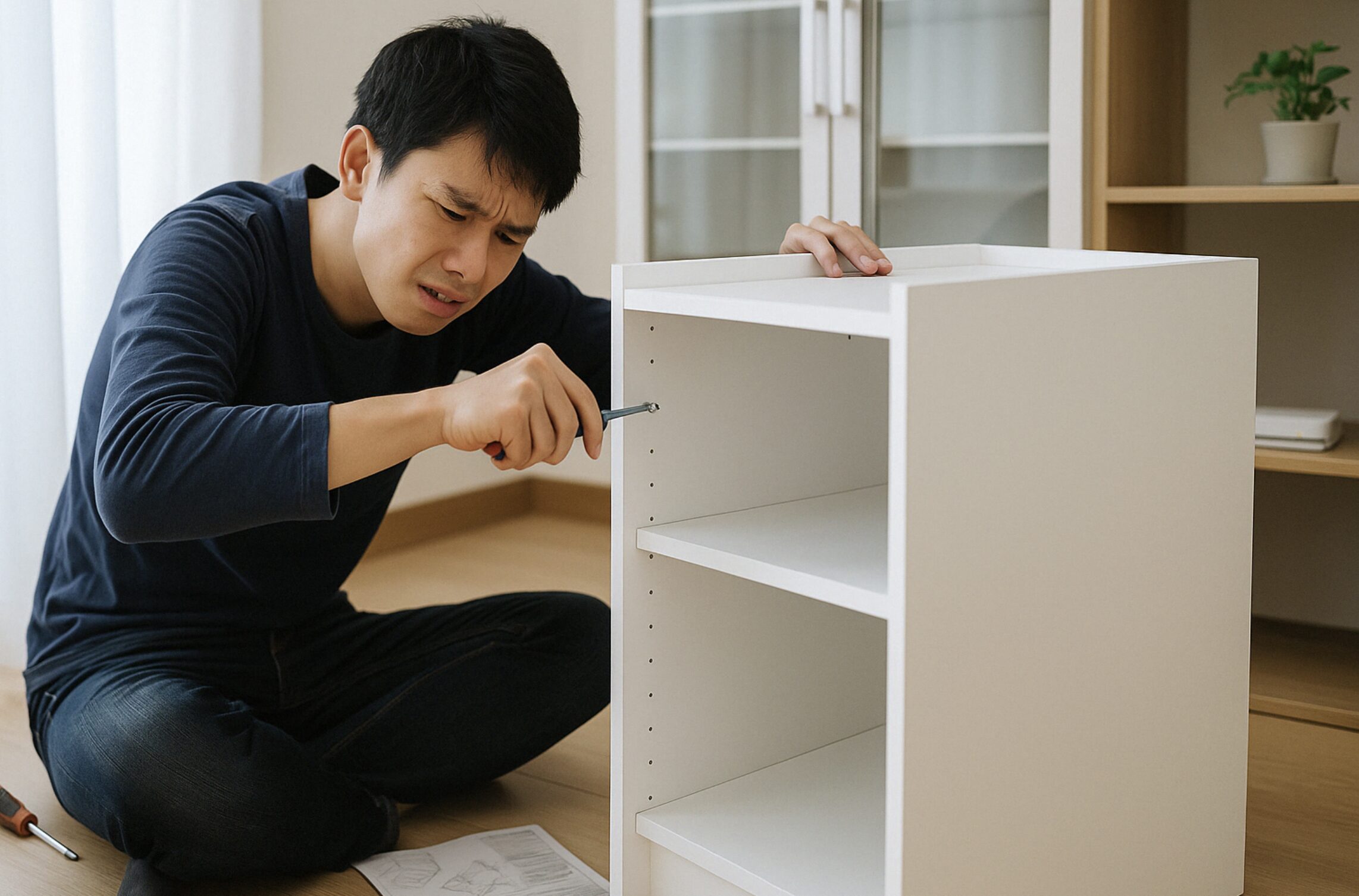 ニトリの食器棚組み立てで失敗しないために。時短と安全の秘訣とは