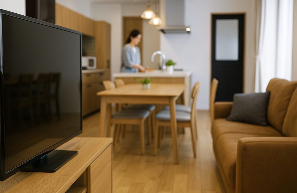 キッチンとダイニングが横並びで後悔。テレビが見えないストレスも