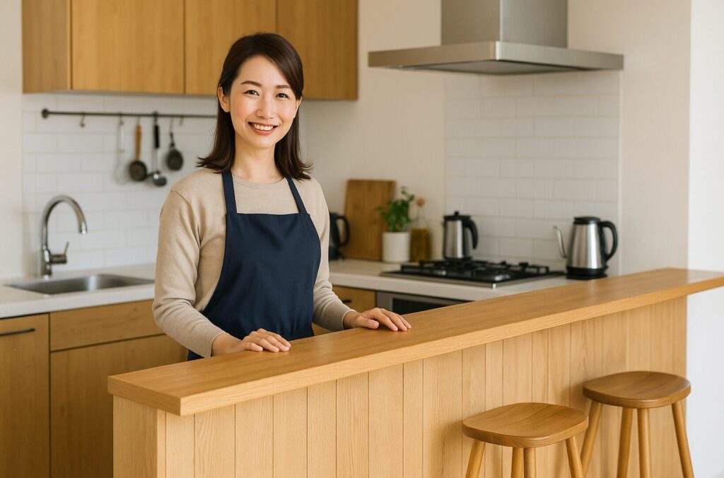 キッチンカウンターの高さ110cmは高い？高さ110cmが人気の意外な理由とは