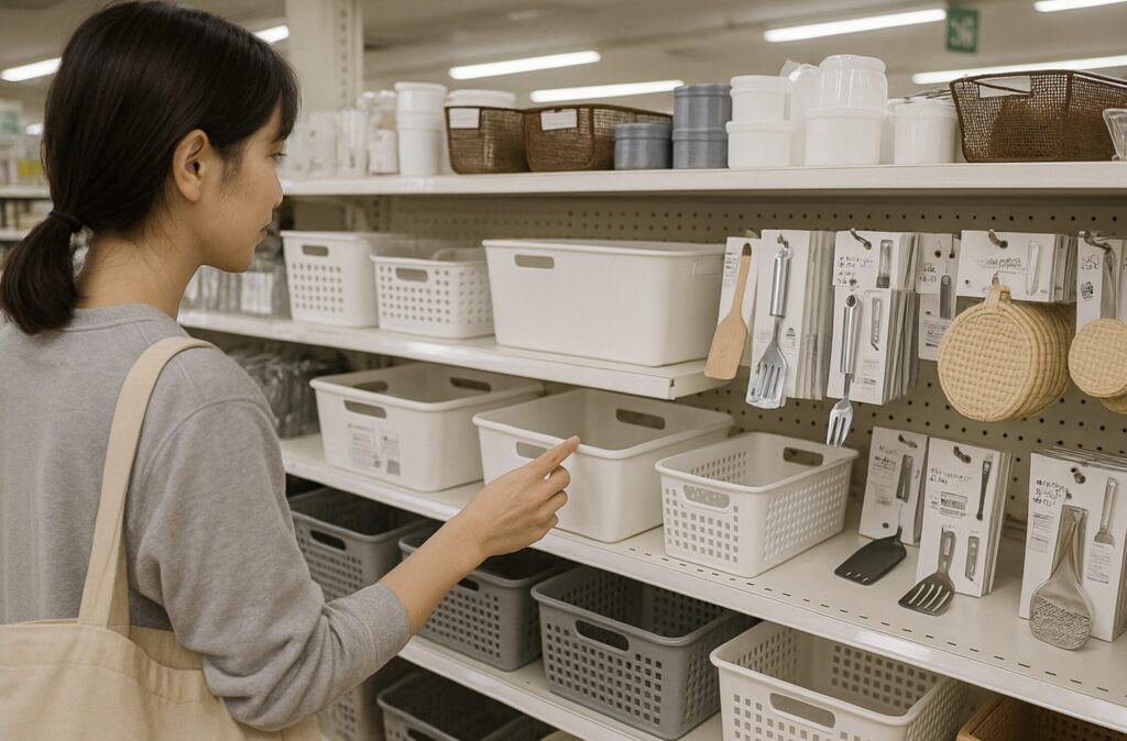 キッチンカウンターや作業台兼ダイニングテーブルのDIY12。100均アイテムで工夫する