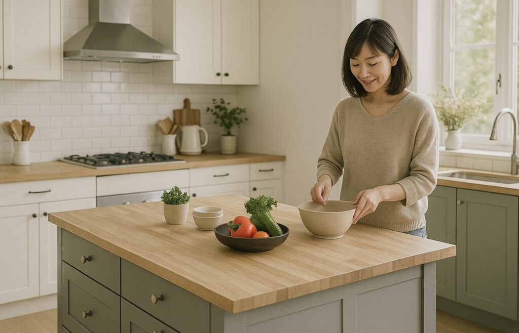 キッチンカウンター・作業台兼ダイニングテーブルをDIY!