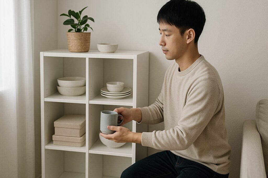 チェストを食器棚代わりに。100均で食器棚の代わりになるアイテム