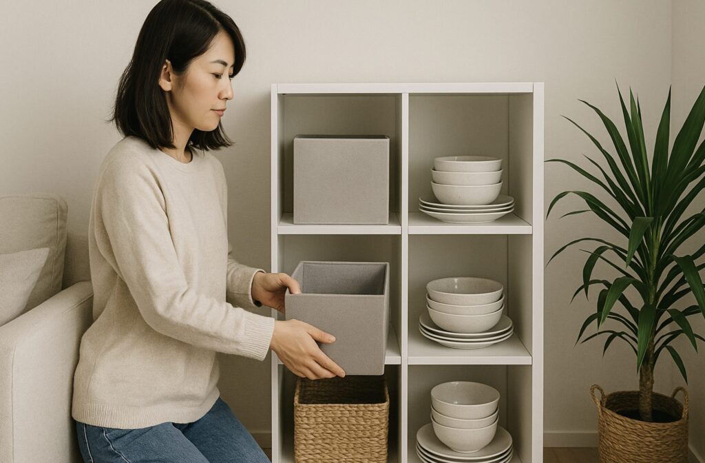 チェストを食器棚代わりにして快適収納へ