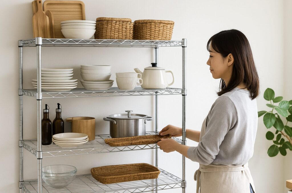 スチールラックは食器棚代わりにできる?チェストは?