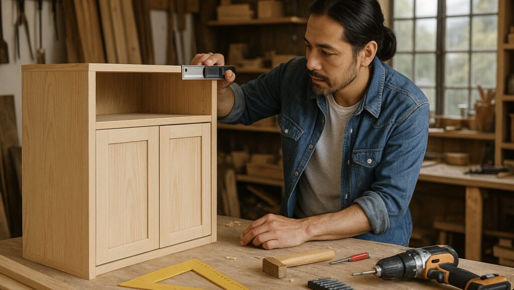扉付き食器棚のDIY。簡単にできる初心者向けの製作ポイント