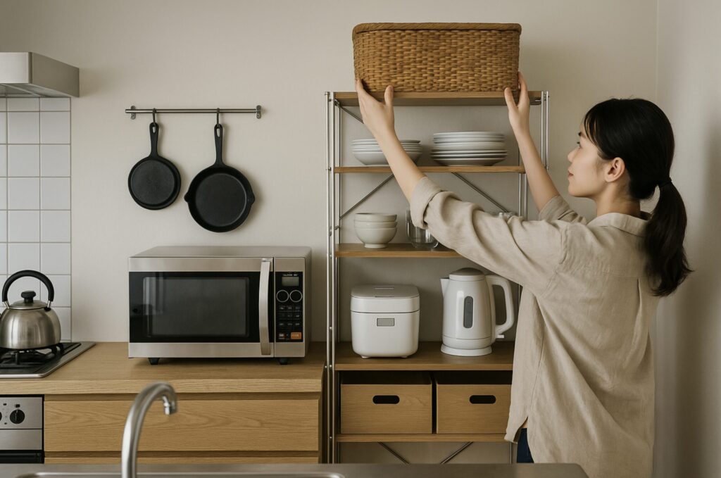 無印良品のユニットシェルフ、シンデレラフィットの食器棚事例紹介