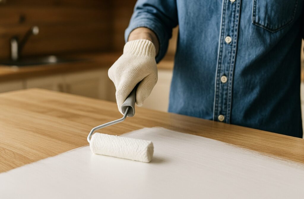 白塗装DIYでキッチンカウンターの色を変えたい。初心者向け塗料のおすすめ紹介