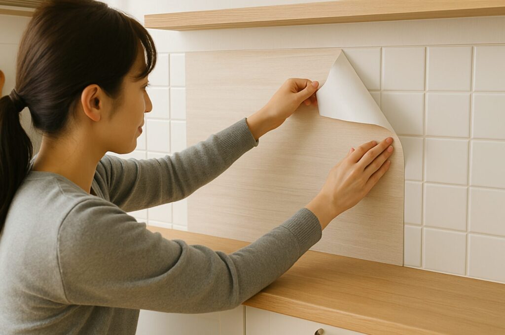 リメイクシートで賃貸キッチンカウンターの天板をDIY。広げる方法は?