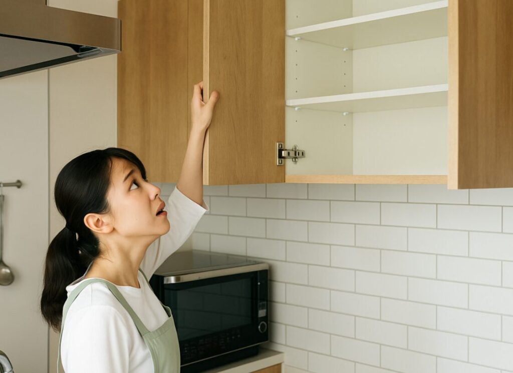 賃貸キッチンの吊り棚の使い方。吊り戸棚を設置するデメリットは?