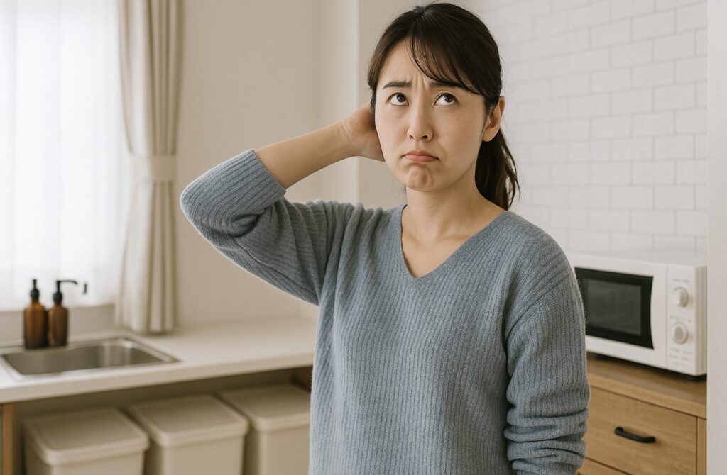 カップボード1800mmは足りない？後悔しないゴミ箱のレイアウト。組み合わせを考える
