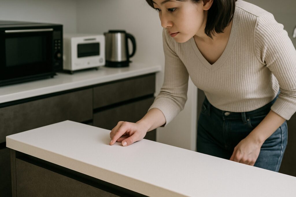 カップボード1800mmは足りない？後悔しないゴミ箱のレイアウト。奥行きはどのくらいが快適？