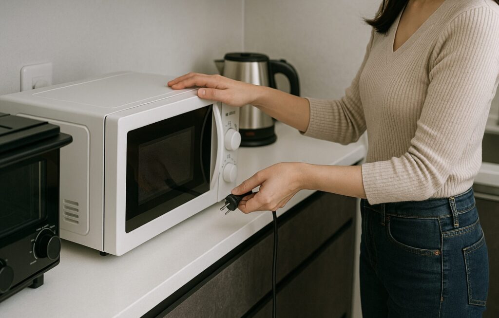 カップボード1800mmは足りない？後悔しないゴミ箱のレイアウト。家電の配置で後悔しない工夫