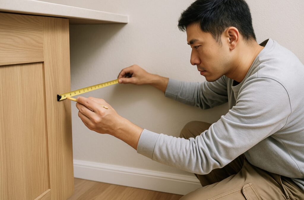 カップボードと壁の隙間を埋める。実例とDIY