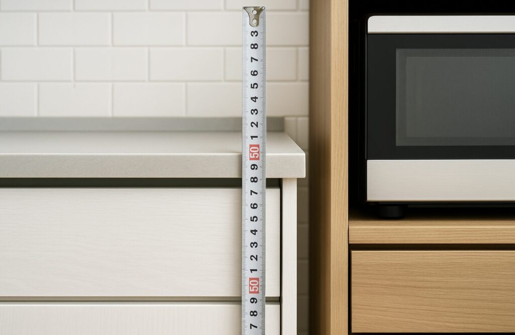 カップボードの奥行きは60cmや65cmがおすすめ。奥行50cmや55cmはどう?5cm、10cmの違いとは