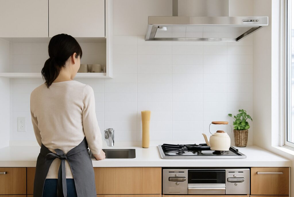 キッチンとカップボードの高さが違うのはあり?