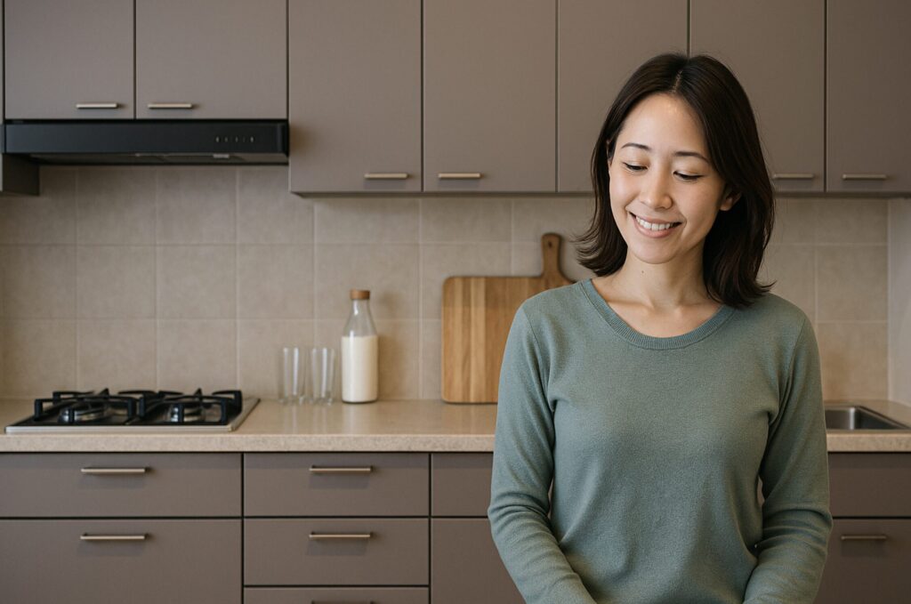 キッチンとカップボードの色を変えるときに色違いで後悔しないために。背面収納の色を変えるときの注意点