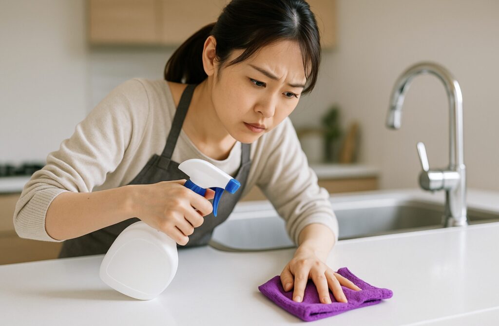 人工大理石キッチンの10年後は？キッチンハイター使用時の注意点