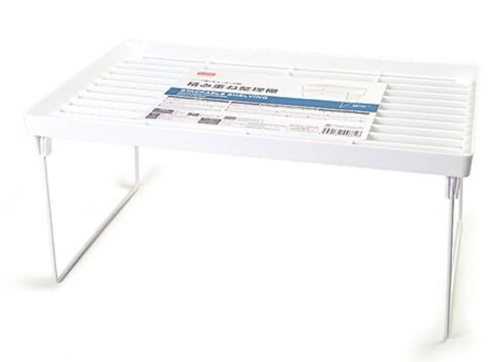 セリアなど100均のキッチンラック収納。ダイソーの積み重ね整理棚